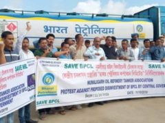 BPCL workers demonstration